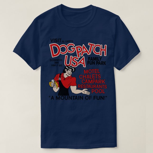 Besök Dogpatch USA Defunct Amusct Park T Shirt (Design framsida)