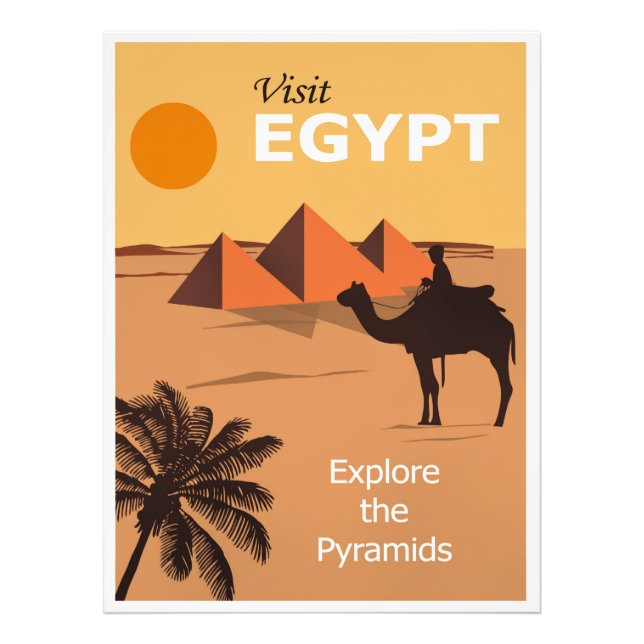 Besök Egypten resa affisch Fototryck (Framsidan)