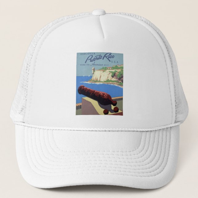 Besök El Morro-fästningen, Puerto Rico, Gamla San  Keps (Framsida)