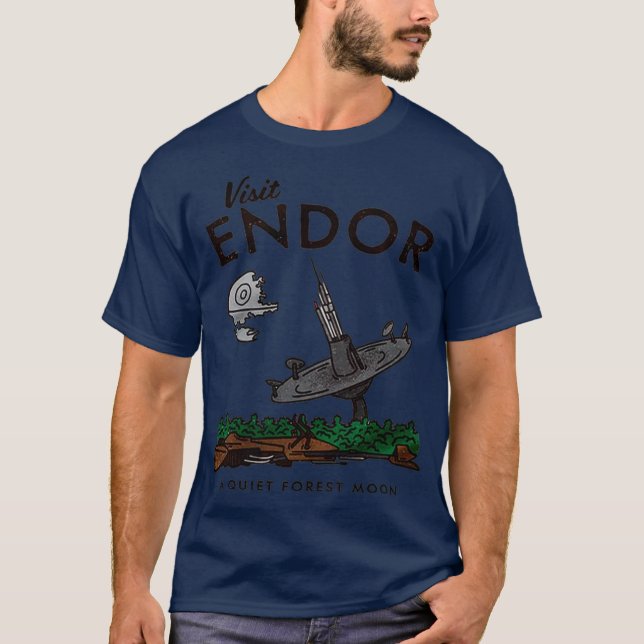 Besök Endor Funny T Shirt (Framsida)