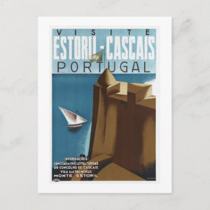 Besök Estoril Cascais Portugal Vykort