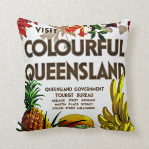 Besök färgrika Queensland Kudde