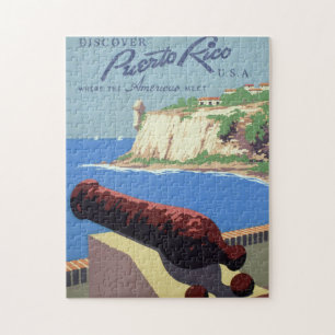 Besök fästningen El Morro, Puerto Rico, Gamla San Pussel