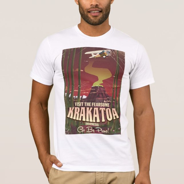 Besök Fearsome Krakatoa Travel-affischen Tröja (Framsida)