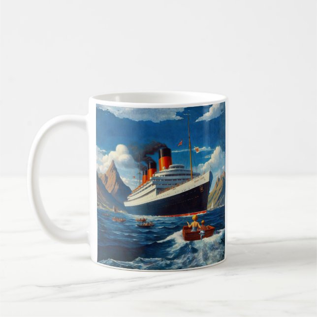 Besök fjärråtkomst kaffemugg (Vänster)