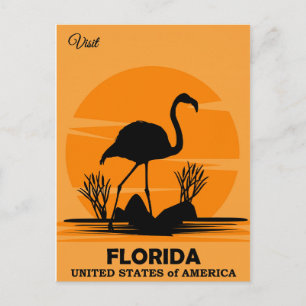 Besök Florida, resaffisch, Vykort