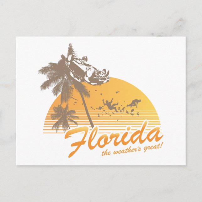 Besök Florida, Väderns Underbara - orkanen Vykort (Framsida)