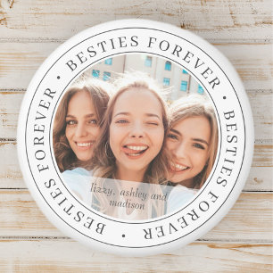 Besök för BFF - enkelt Modern Anpassningsbar-fot Magnet