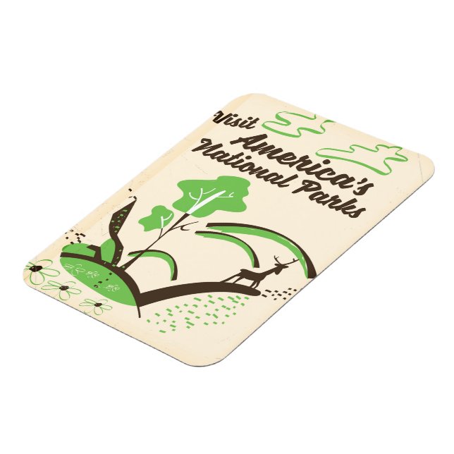 Besök Förenta staternas nationella Parker vintage  Magnet (Vänstra Sidan)