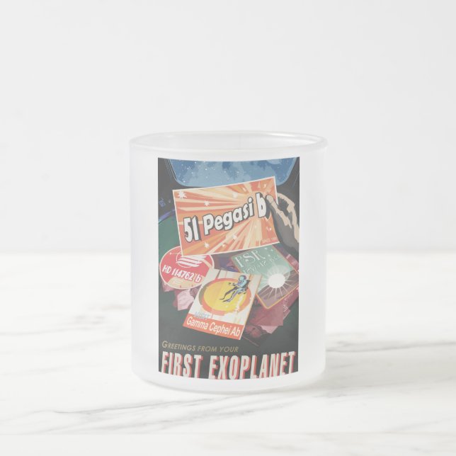 Besök första exoplaneten som hittats utanför solsy frostad glasmugg (Center)