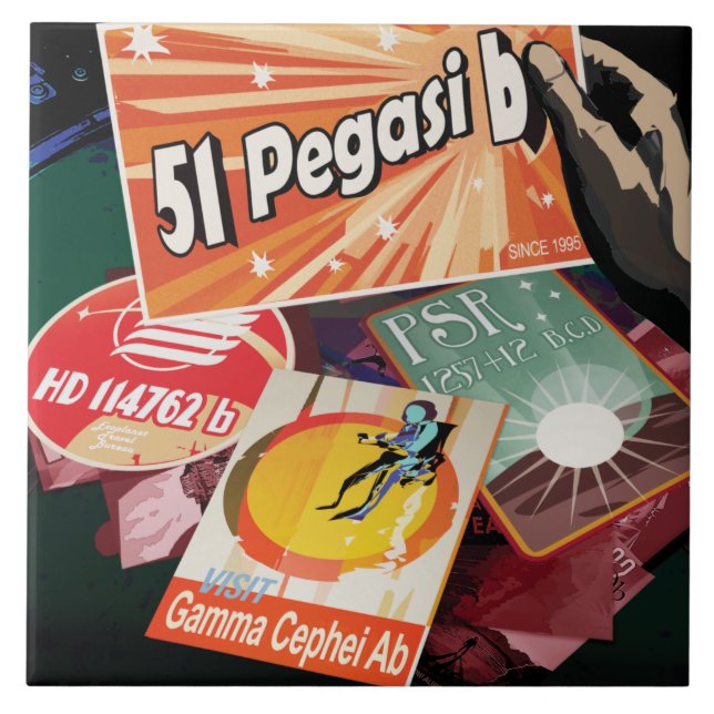 Besök första exoplaneten som hittats utanför solsy kakelplatta (Framsidan)