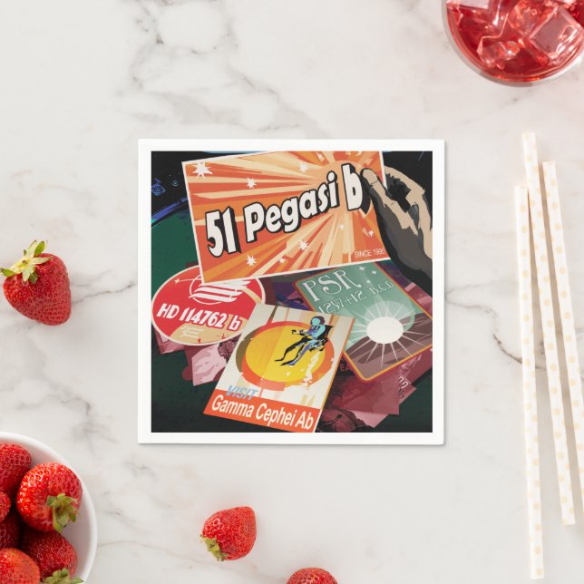 Besök första exoplaneten som hittats utanför solsy pappersservett (Insitu)