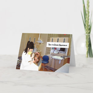 Besök första gången på ett kort för unga tandläkar