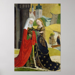 Besök från Dome Altar, 1499 Poster