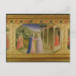 Besök, från predella Annunciation Vykort