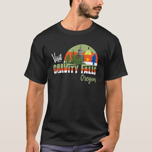 Besök Gravity Falls Oregon Home of the Mystoppes S T Shirt (Framsida)