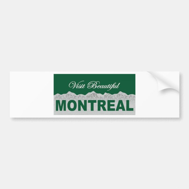 Besök härliga Montreal Bildekal (Framsidan)