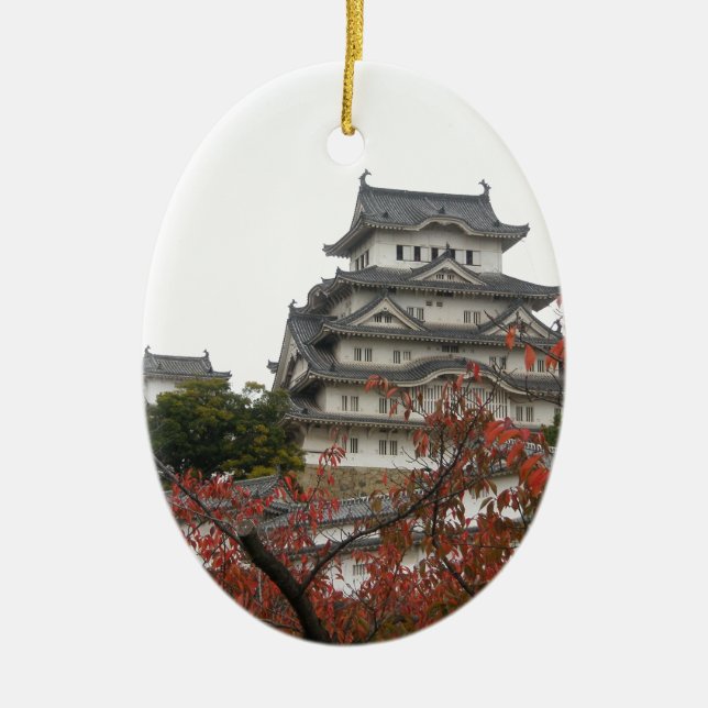 Besök Himeji slott Julgransprydnad Keramik (Framsidan)