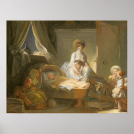 Besök i Nursery - Jean Fragonard Fine Art Poster