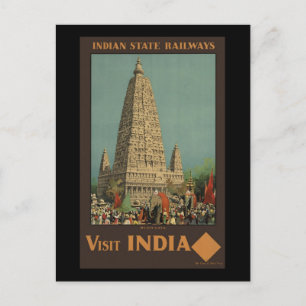 Besök India Budh Gaya Vykort