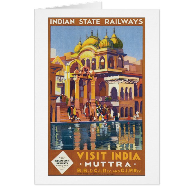 Besök India Muttra Hälsningskort (Framsidan)