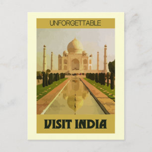 besök india vykort