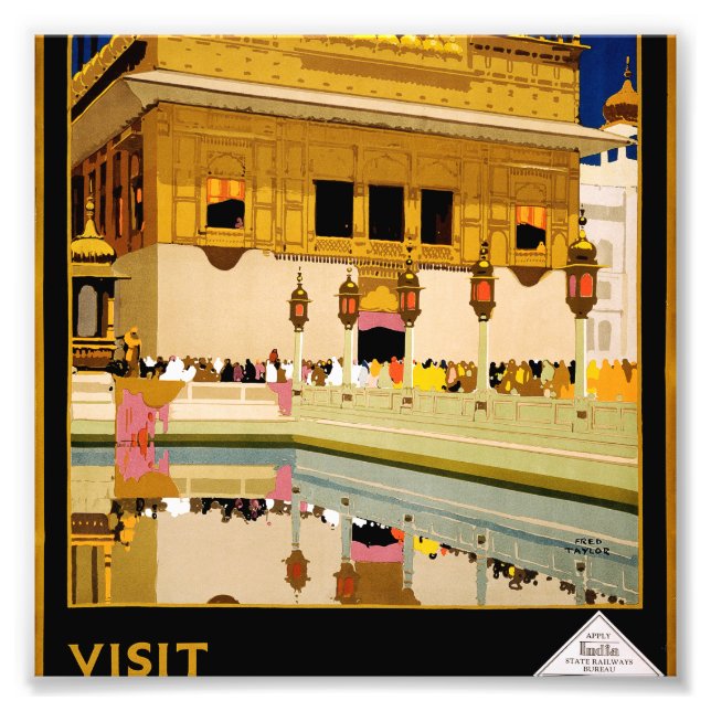 Besök Indien Fototryck (Framsidan)