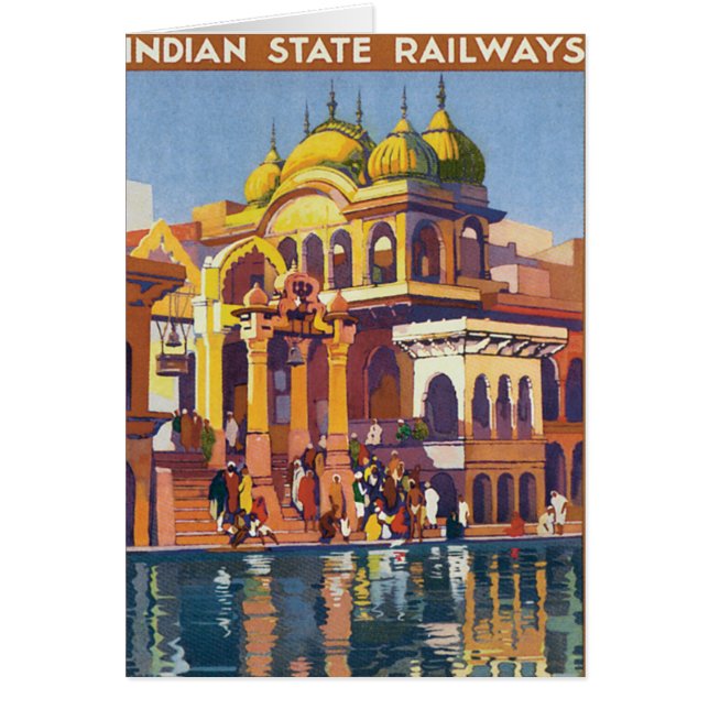 Besök Indien ~ Muttra Hälsningskort (Framsidan)