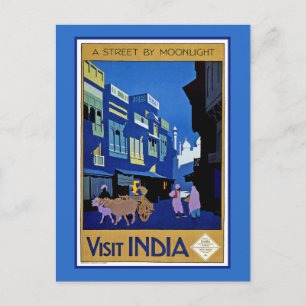 Besök Indien Vykort