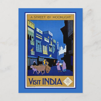 Besök Indien Vykort