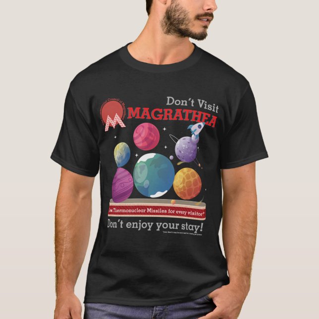 Besök inte Magrathea T Shirt (Framsida)