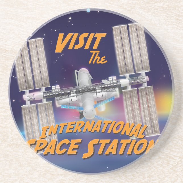 Besök Internationell Space Station Underlägg Sandsten (Framsidan)