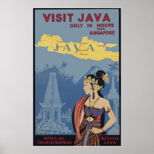 Besök Java endast 36 timmar från Singapore Poster