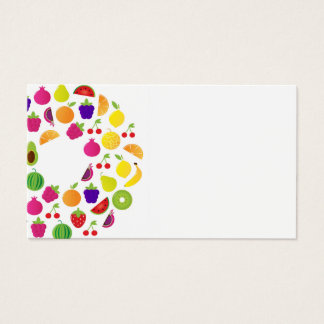 Besök kort med fruktcirkel