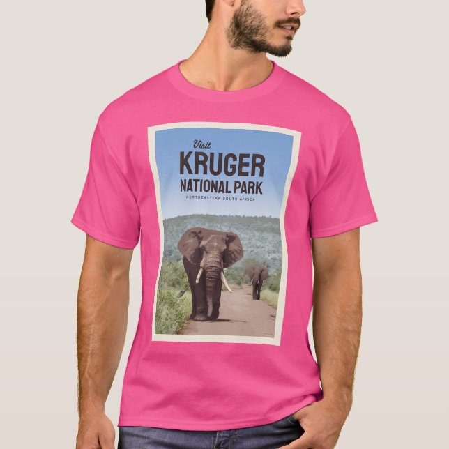 Besök Kruger nationalpark T Shirt (Framsida)