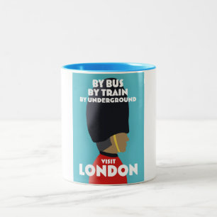 Besök London Art print. Två-Tonad Mugg