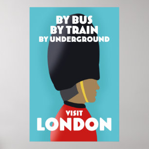 Besök London konsttryck. Poster