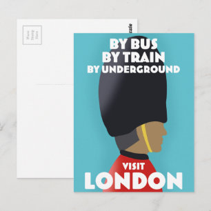 Besök London Konsttryck. Vykort