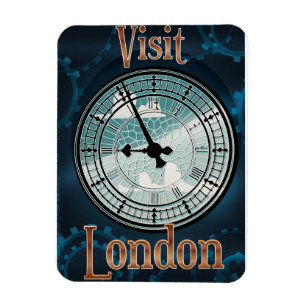 Besök London Viktoriansk resaffisch Magnet