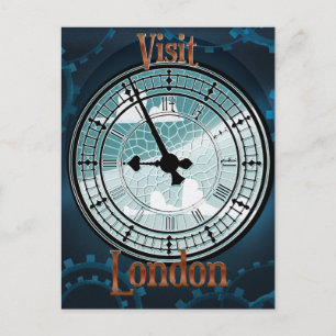 Besök London viktoriansk resaffisch Vykort