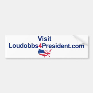 Besök LouDobbs4President.com Bildekal