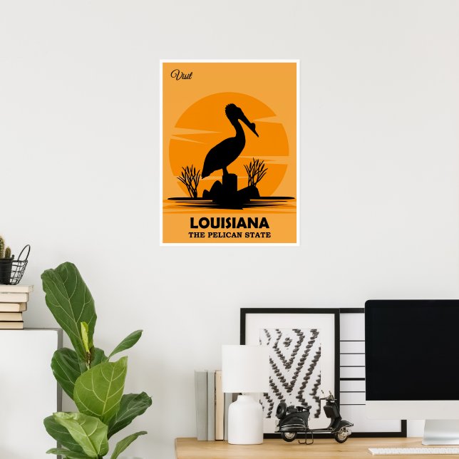 Besök Louisiana, Pelikanstaten, Poster (Hemmakontoret)