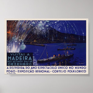 Besök Madeira Portugal Vintage Affisch 1939