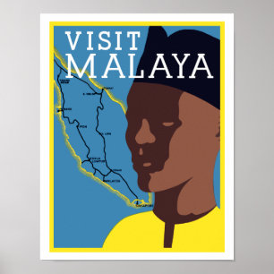 Besök Malaya Poster