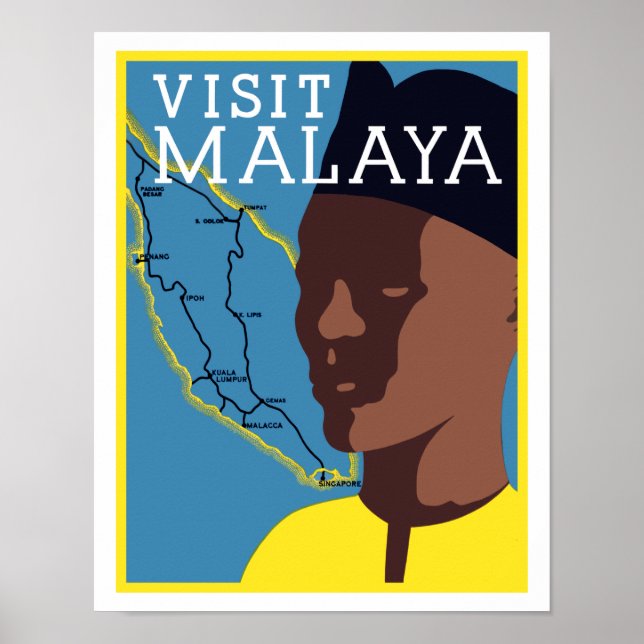 Besök Malaya Poster (Framsidan)