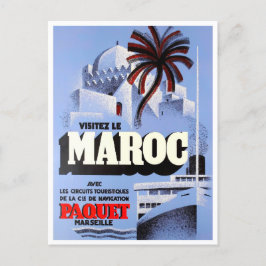 Besök Marocko vintage resor Vykort