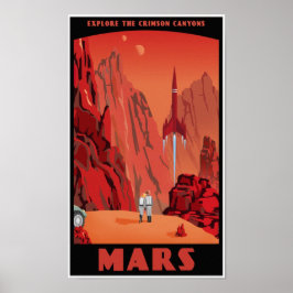 Besök Mars Poster