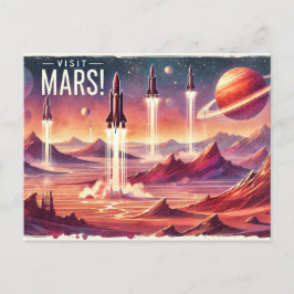 Besök Mars! Vykort