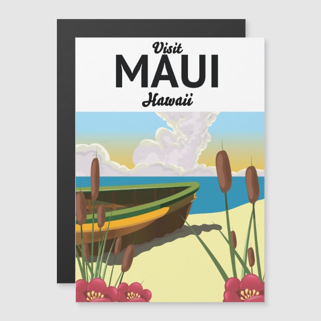 Besök Maui Hawaii-turismen poster (Fram/baksida)