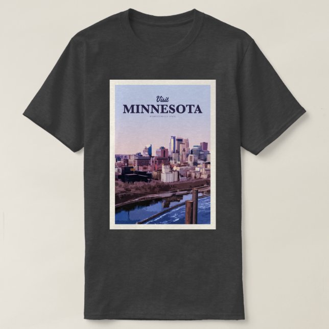 Besök Minnesota T Shirt (Design framsida)